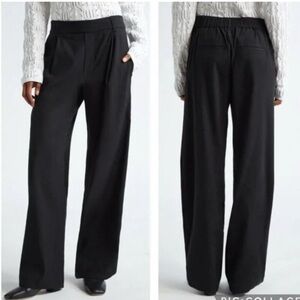 Vince Linen Blend Pleat Detail Pull On Pants Size M NWOT